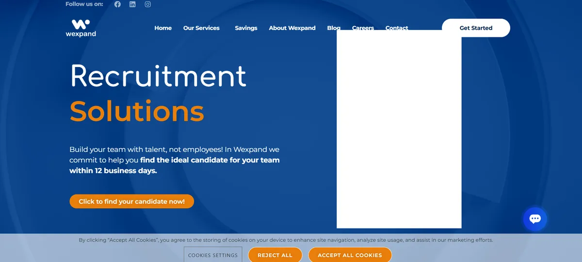 Wexpand homepage — Denver staffing agency for global cost-efficient hiring and remote teams in 2026