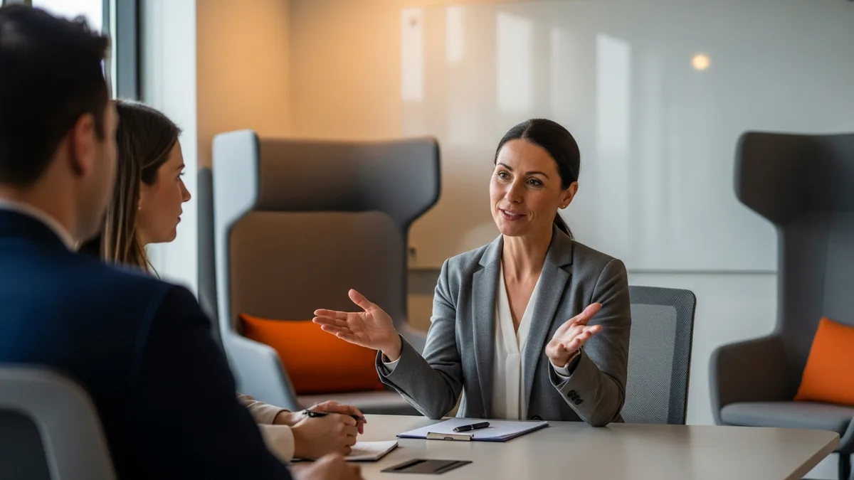 Hiring panel interviewing an external engineering manager candidate as an alternative to promoting an internal IC