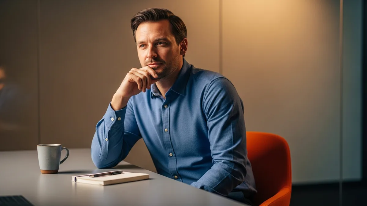 Workday integrations developer thinking through a Studio and EIB connector build at a modern desk