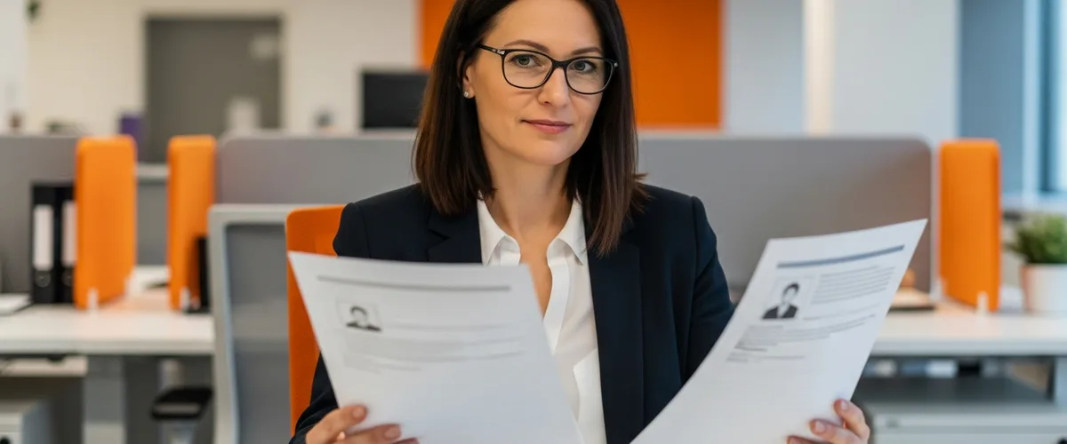 Hiring manager comparing product manager and product owner candidate profiles side by side