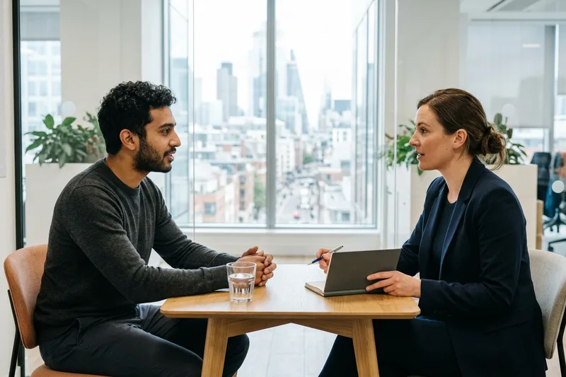 Technical recruiter screening an engineer during a deep-dive technical interview