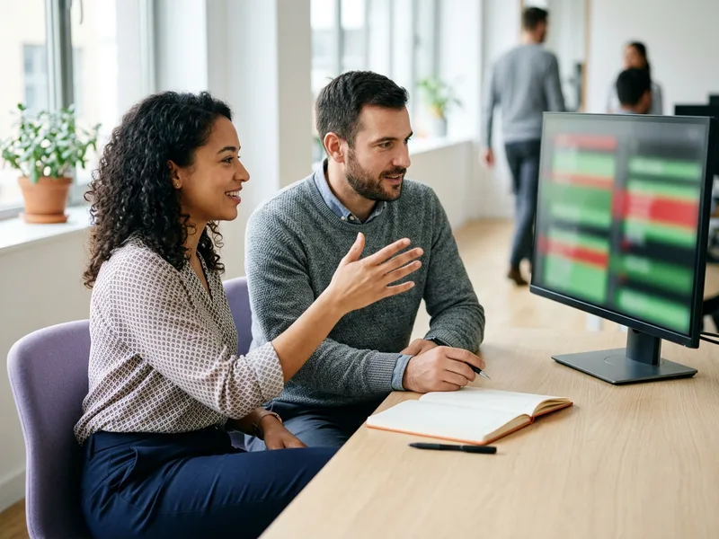 Application security engineer pair-reviewing a code diff with a developer