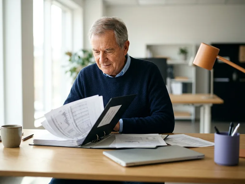 Senior application security engineer reviewing a printed dependency inventory