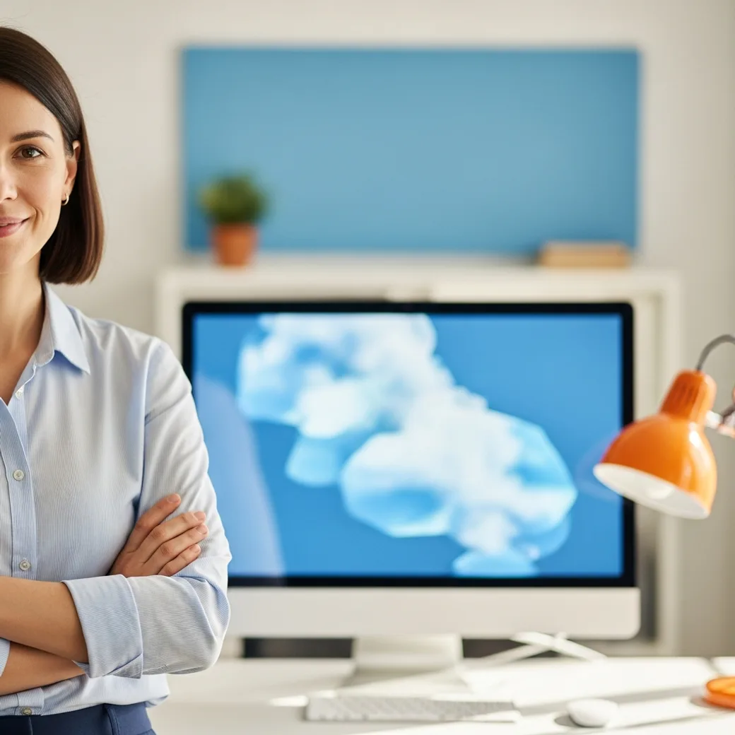 Cloud engineer placed by KORE1 recruiters working confidently at a workstation showing multi-region cloud dashboards and green healthy status