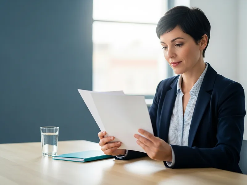 Senior distributed systems architect annotating printed event contract documents at a bright office table, event-driven architecture consultant staffing