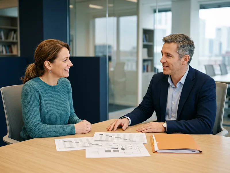 KORE1 recruiter reviewing an ERP project manager candidate's delivery track record and cutover history during a screening discussion