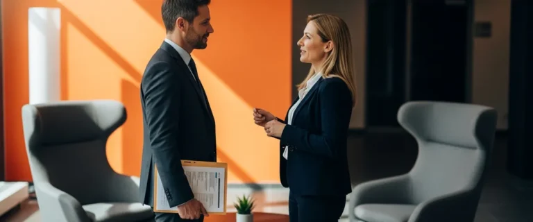 Two business leaders in conversation about hiring a NetSuite administrator in 2026