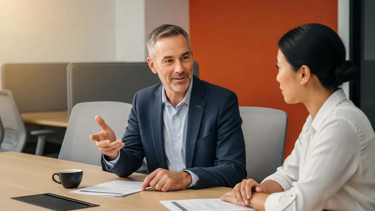Security architect working through a design exercise with a KORE1 recruiter