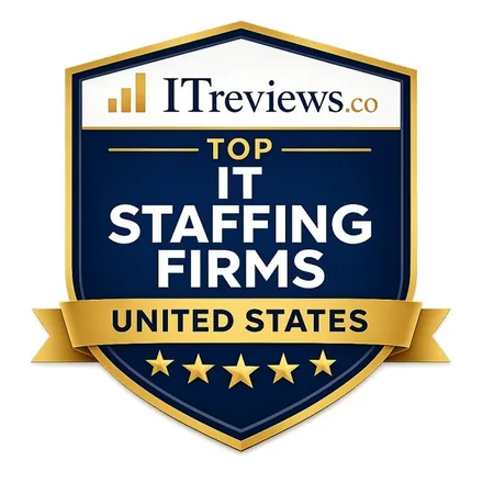 Top IT Staffing Firms Badge by ITReviews.co