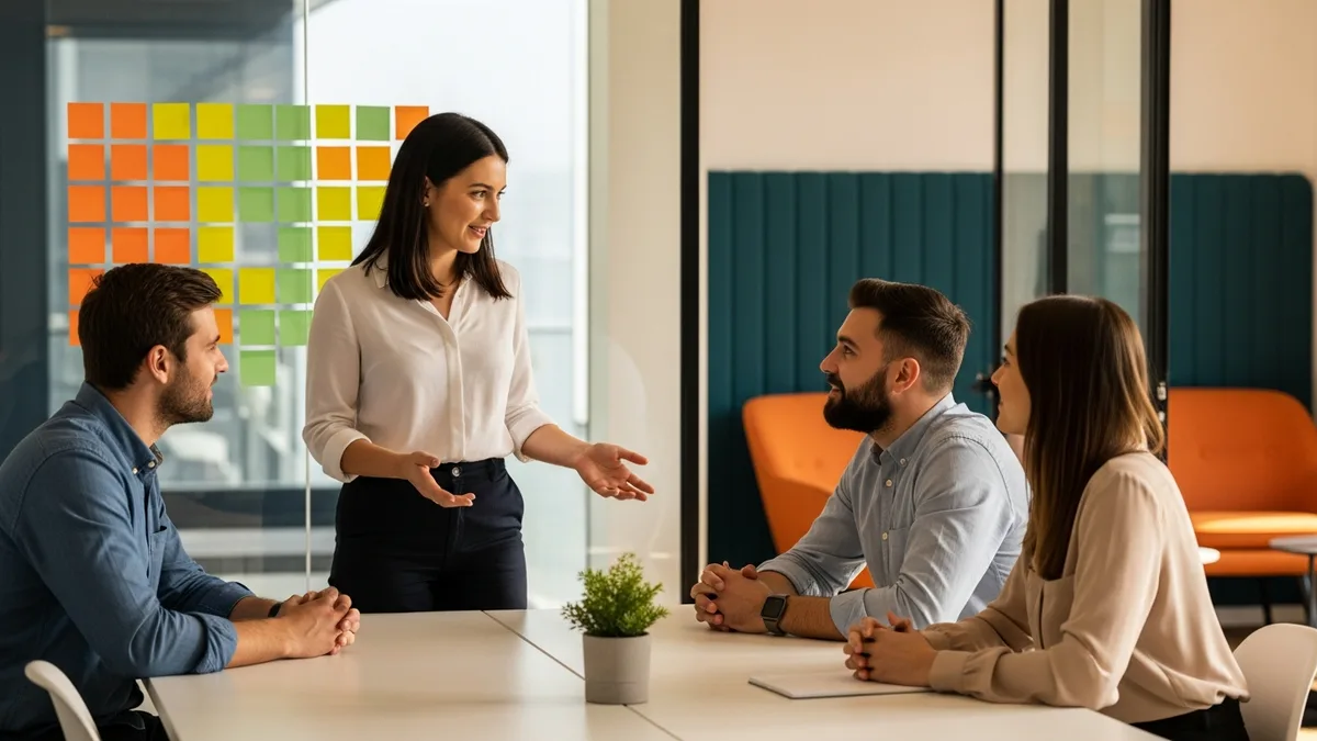 Machine learning engineering team in a planning session where the career path splits into IC, management, and platform tracks