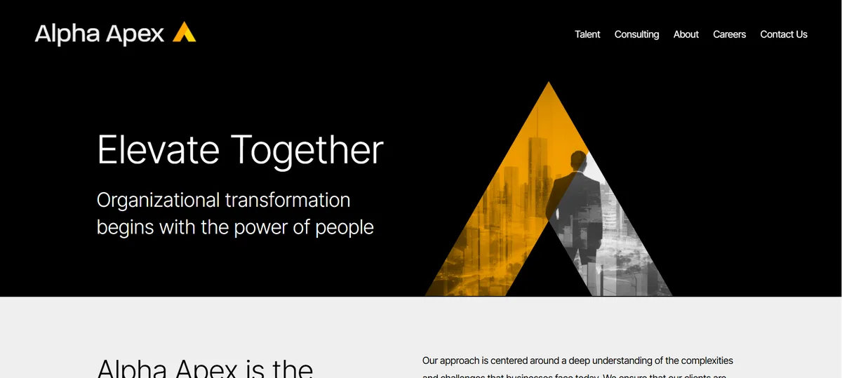 Alpha Apex Group ML executive search homepage Denver