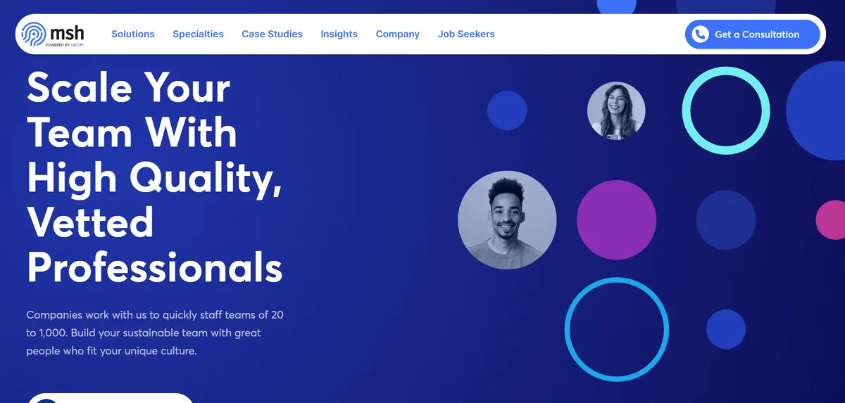 MSH Aeon Hire AI hiring platform screenshot