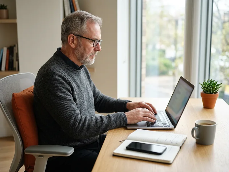 Senior React Native developer reviewing TypeScript and JSX code with iOS and Android simulators open, KORE1 React Native developer staffing