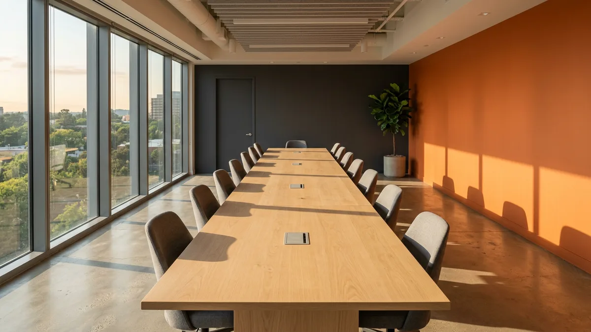 Empty corporate operations room representing who owns an agentic AI workflow after it goes live