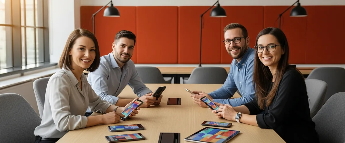 Mobile engineering team reviewing Android developer salary benchmarks for 2026