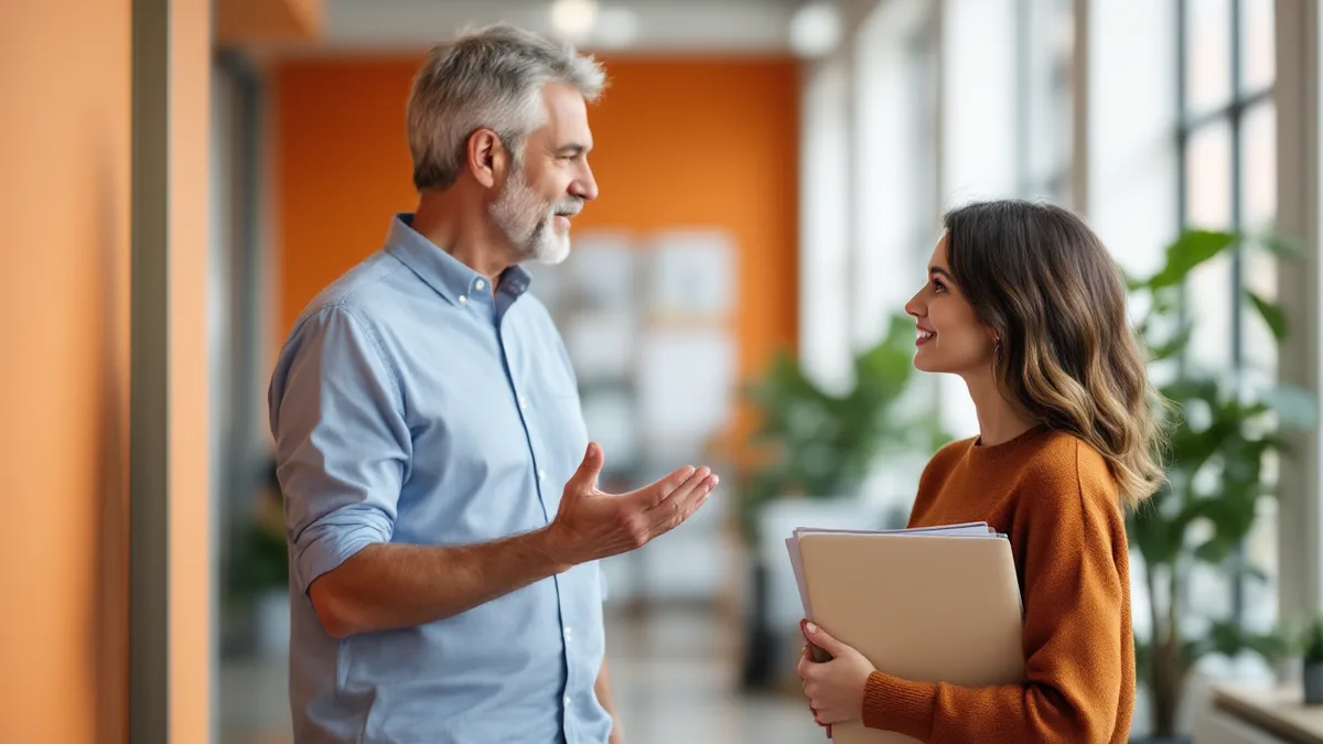 Hiring manager and HR business partner discussing when to order an employment background check on an open req