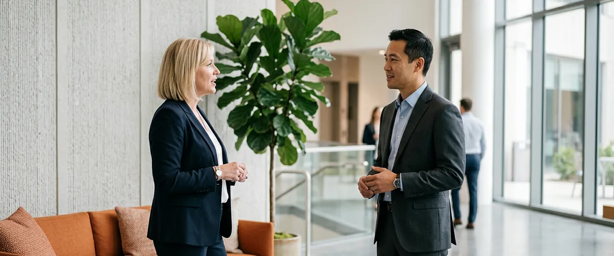Hiring manager and staffing recruiter discussing whether an open req should be a BI analyst or a data analyst
