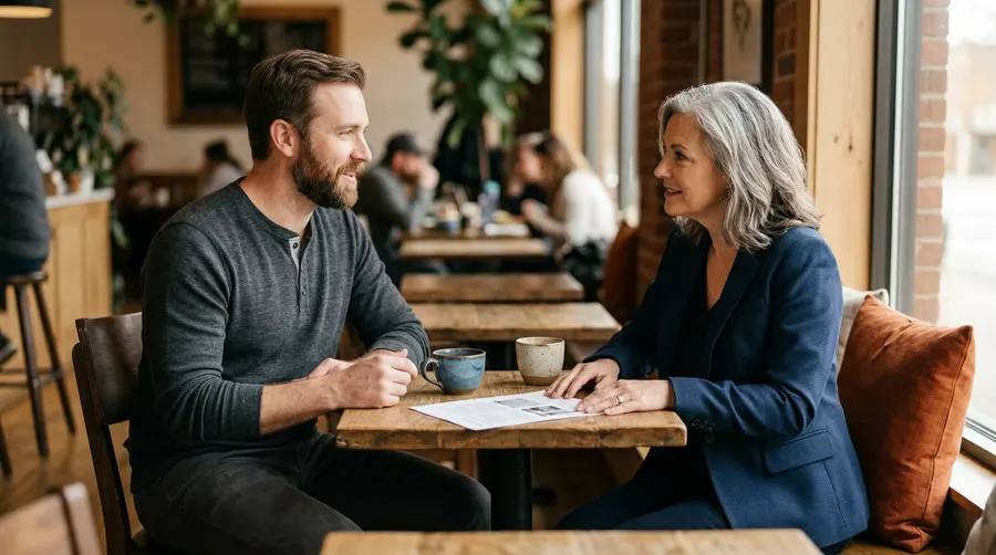 Engineering executive coaching a senior engineer about the move from individual contributor to leader