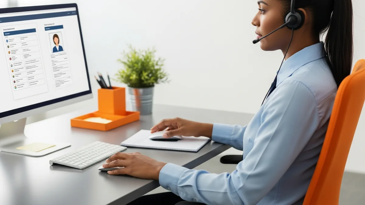 ERP staffing recruiter reviewing a candidate profile to backfill a stalled implementation partner engagement