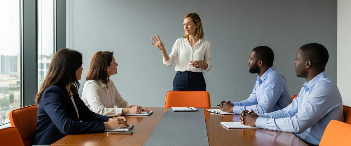 Boardroom team evaluating ERP vendor selection and consultant rate proposals
