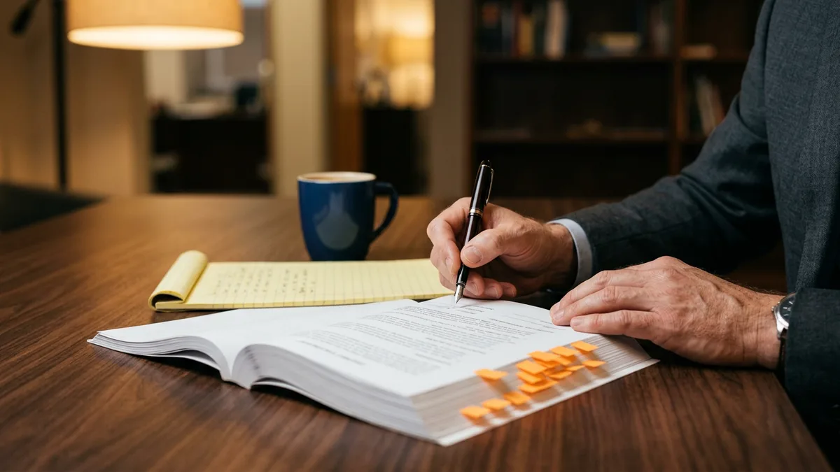 Buyer flagging the off-limits, guarantee, and fee-trigger clauses in a retained executive search agreement before signing