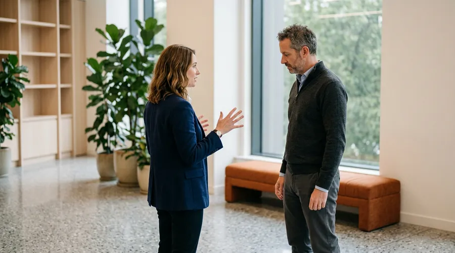 KORE1 recruiter advising a fintech CEO that a full-time engineering leader is the better hire than a fractional one