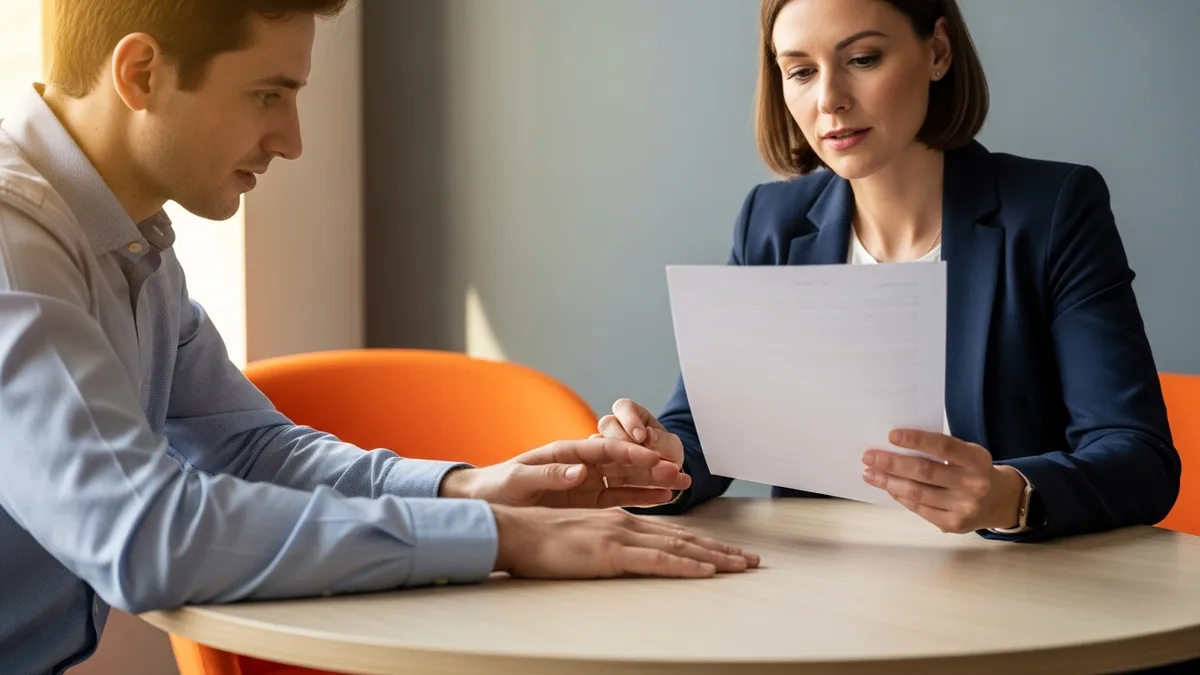 Hiring manager and recruiter scoping an AI engineer job requisition together