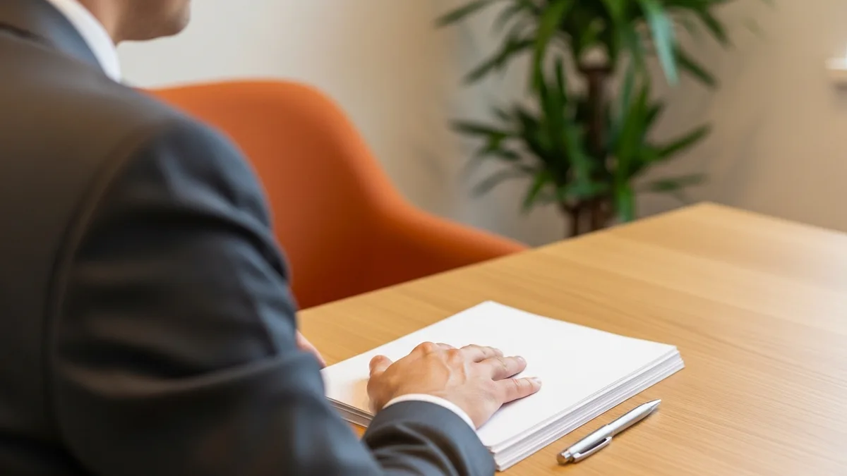 Finance leader reading the assumptions page of an ERP implementation proposal