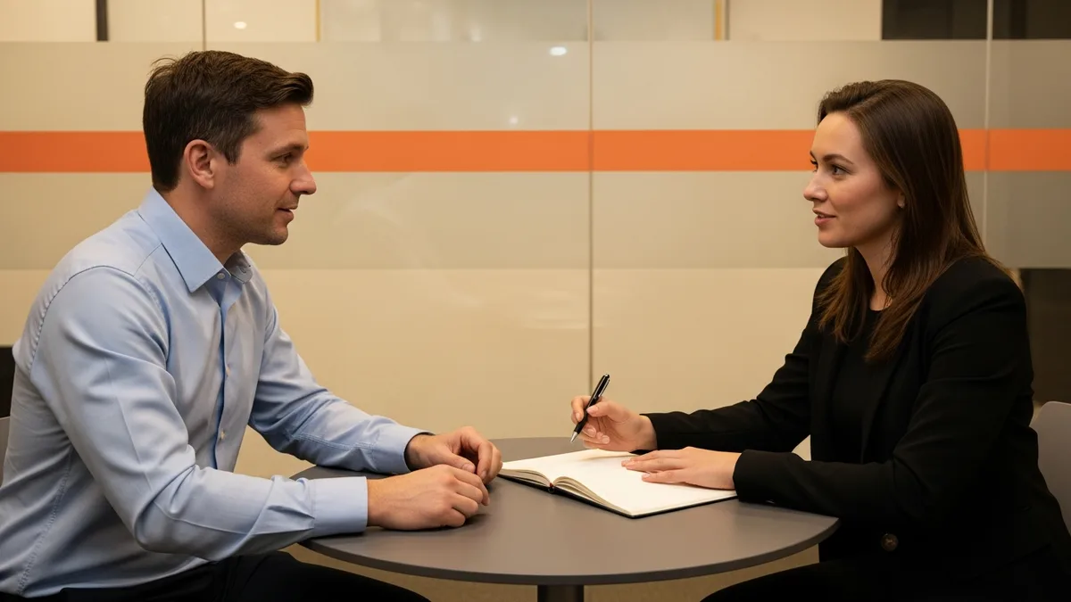 NetSuite consultant walking an internal analyst through system documentation during a knowledge transfer session
