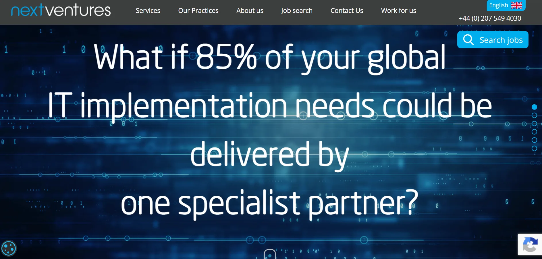 Next Ventures SAP recruitment agency USA homepage
