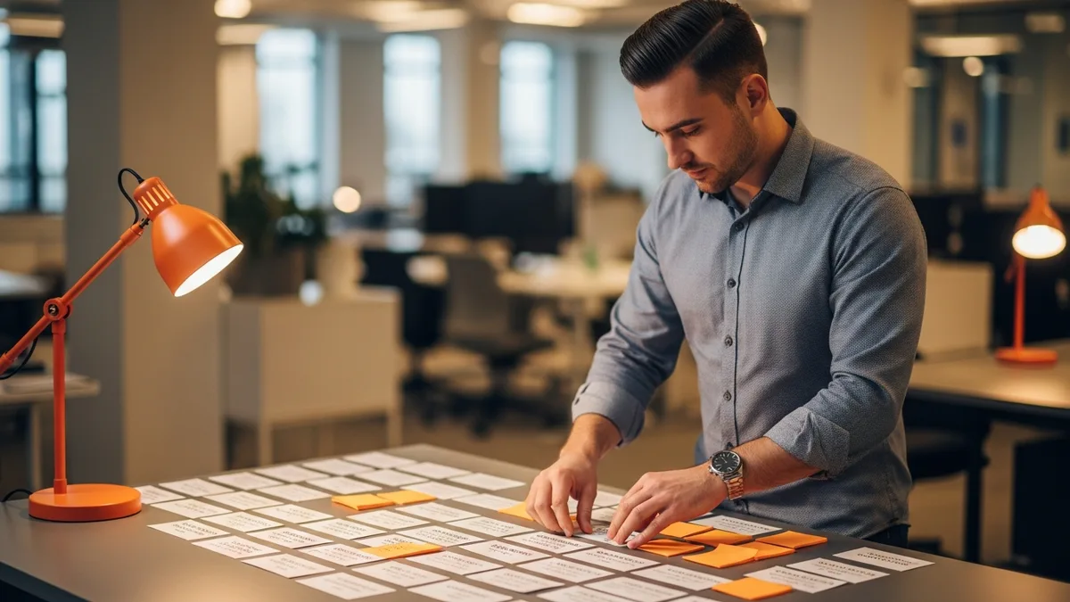 Project manager sorting unclassified change-request slips during a QuickBooks to NetSuite migration