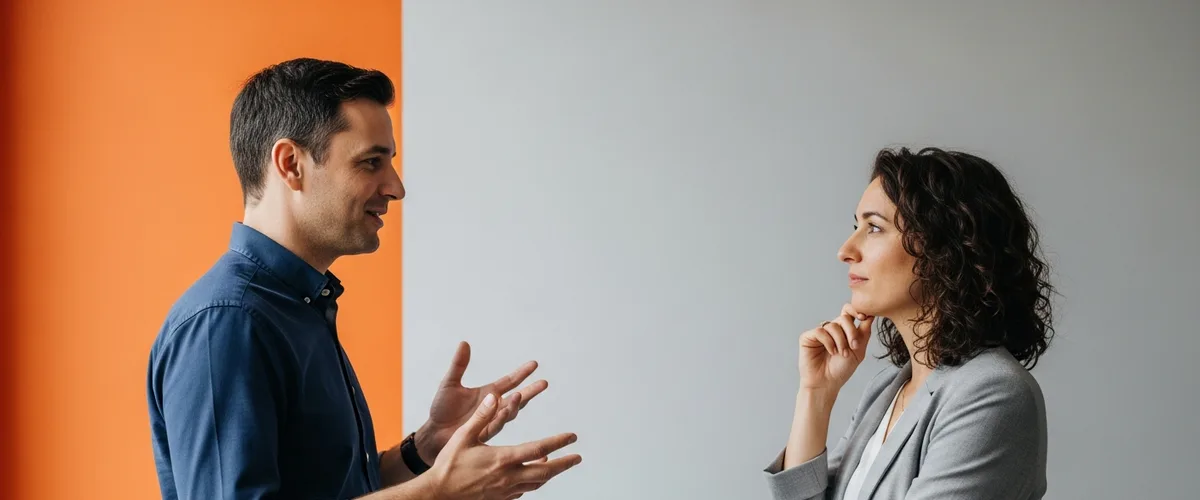 Hiring manager and technical recruiter discussing Rust developer salary bands for 2026