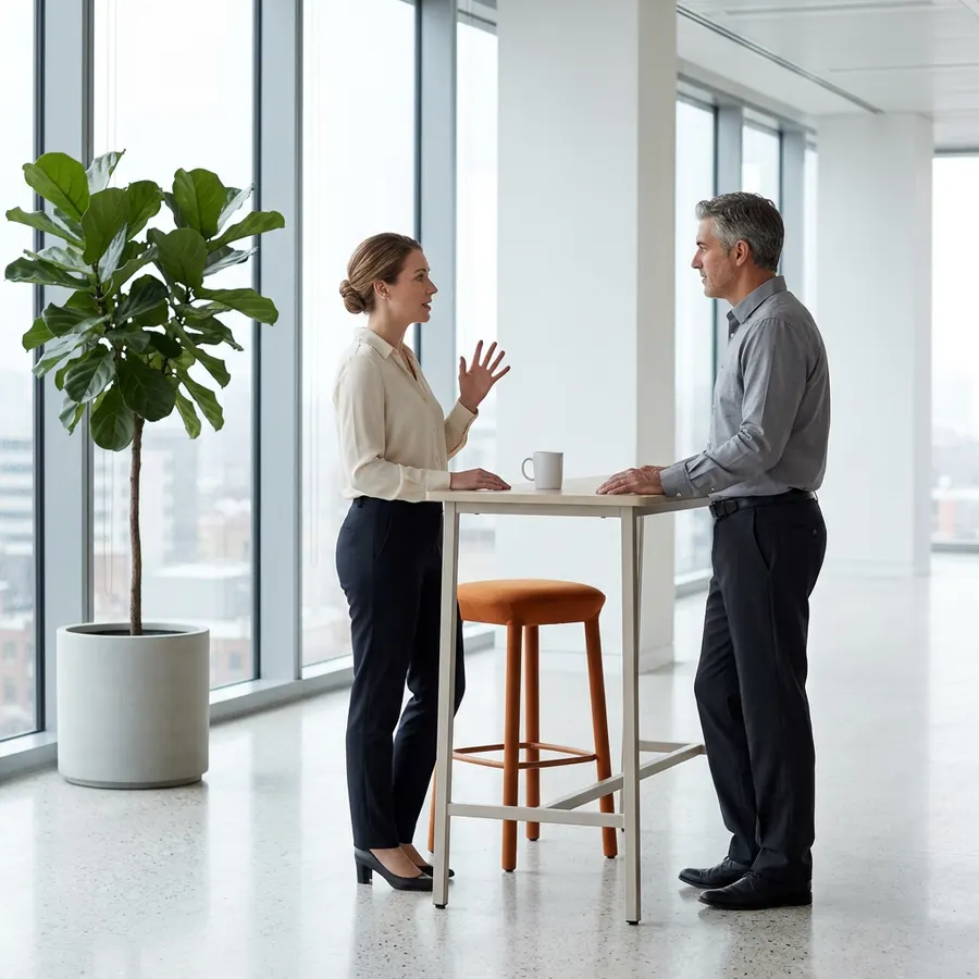 IT leader and finance manager discussing SAP Basis coverage and on-call rotation