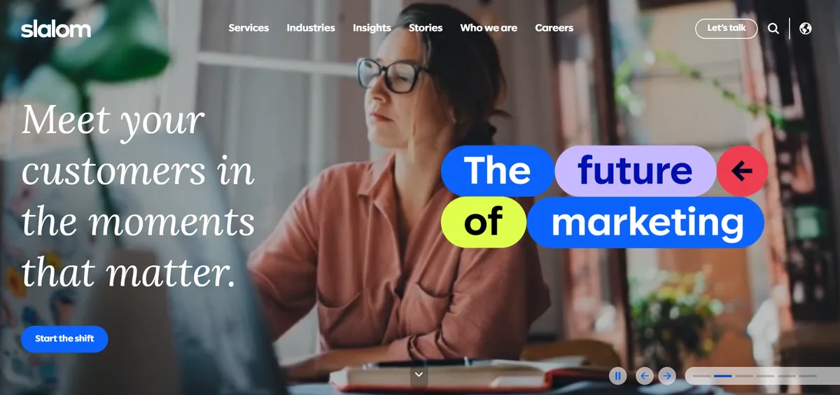 Slalom homepage, ranked the number four IT consulting firm for 2026 and the strongest US-only modern consulting alternative.