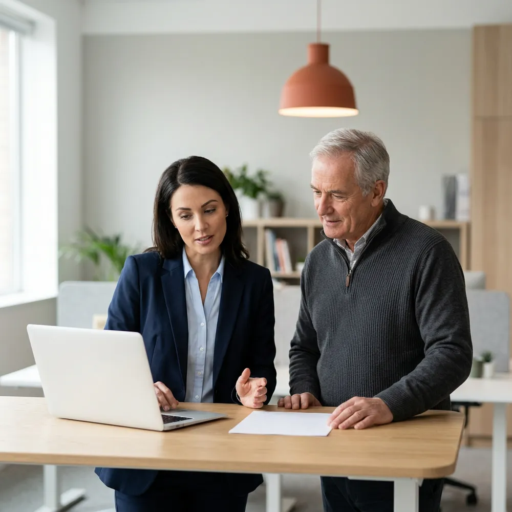 A KORE1 recruiter and a hiring manager comparing compensation bands for a site reliability engineer role