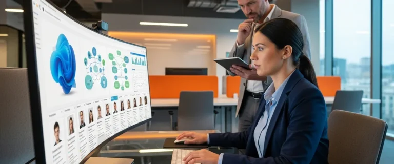 Technology recruiters reviewing SAP consultant candidate profiles for the top SAP recruiting firms 2026 guide