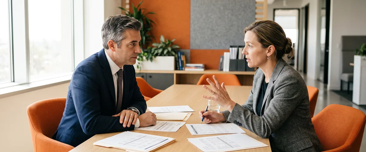 Hiring manager and HR technology lead discussing the scope of a Workday HCM consultant job description