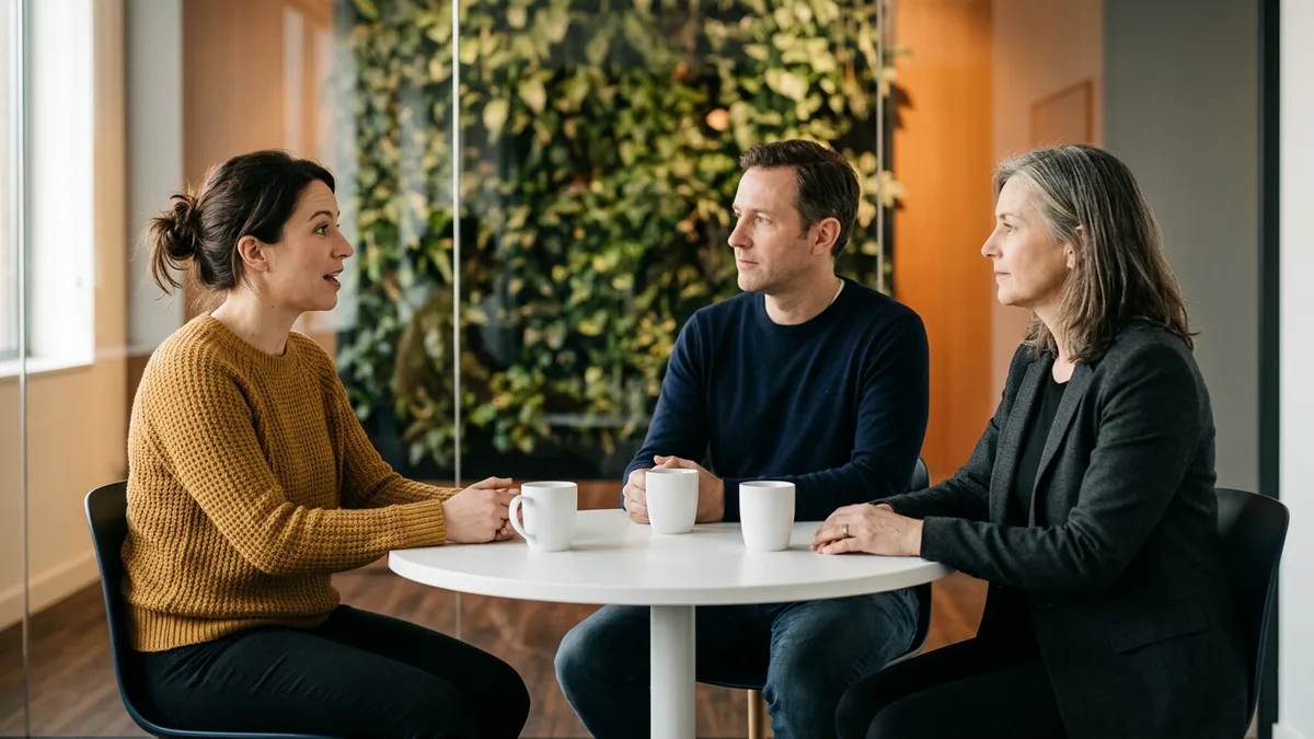 Managers in a glass-walled meeting room running a quarterly contractor control and co-employment risk review