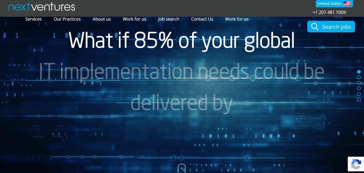 Next Ventures homepage - UK and US Databricks recruitment agency