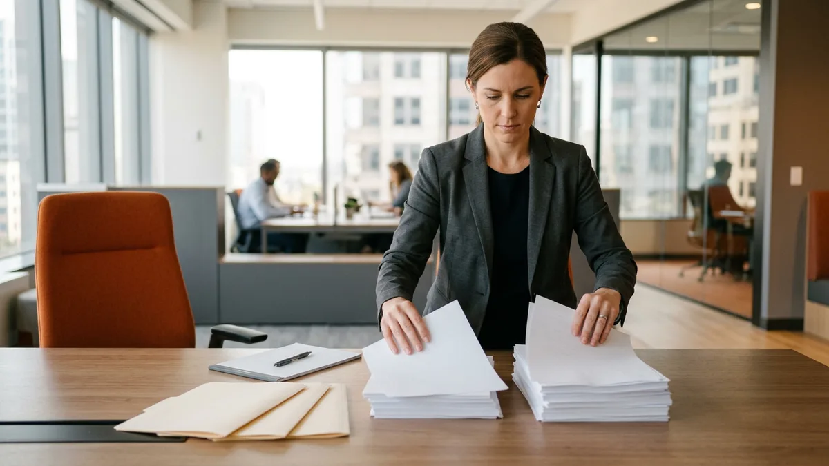 Contingent program manager sorting twelve months of requisitions into direct sourcing and staffing agency piles