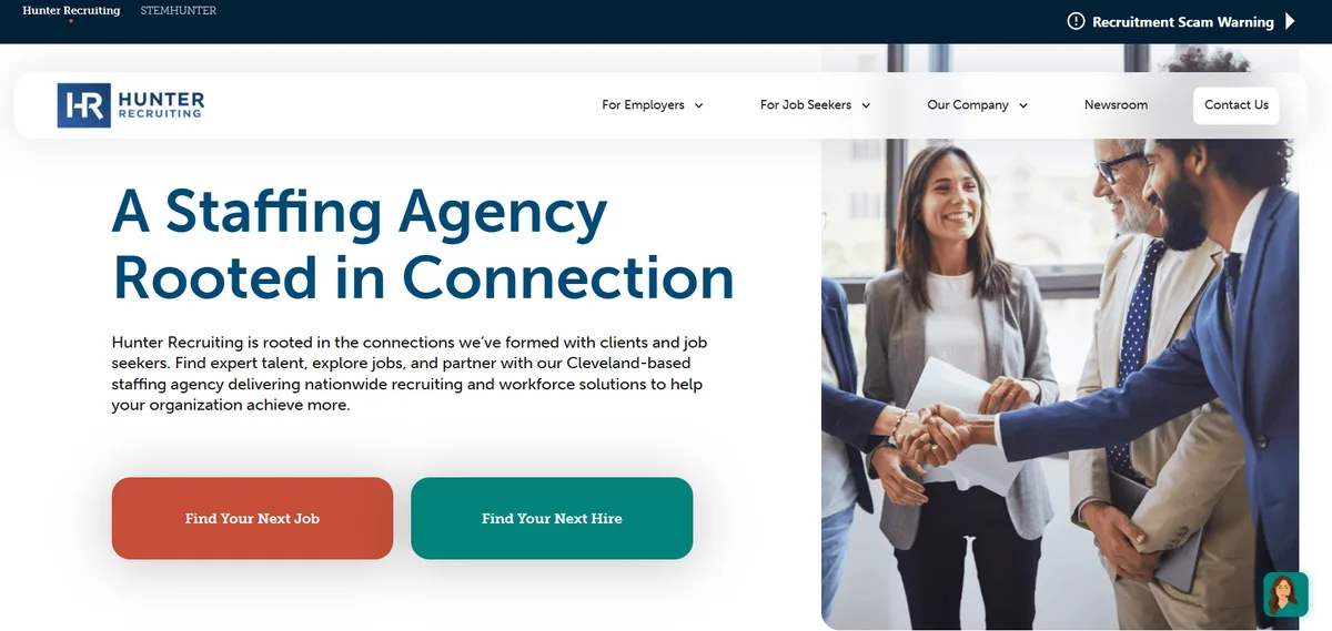 Hunter Recruiting electrical embedded systems engineering staffing Ohio