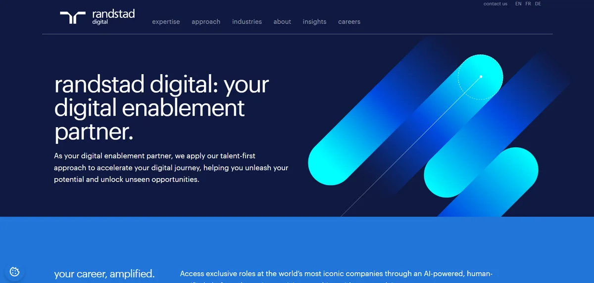 Randstad Digital enterprise technology staffing and workforce solutions homepage