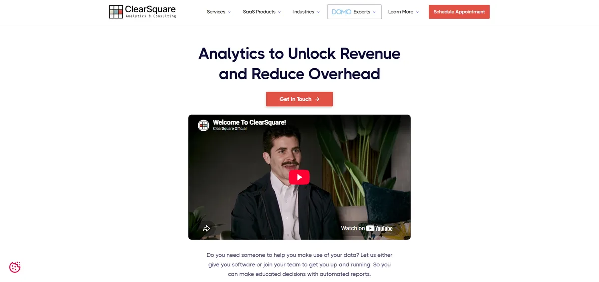 ClearSquare analytics consulting fractional CDO Orem Utah homepage