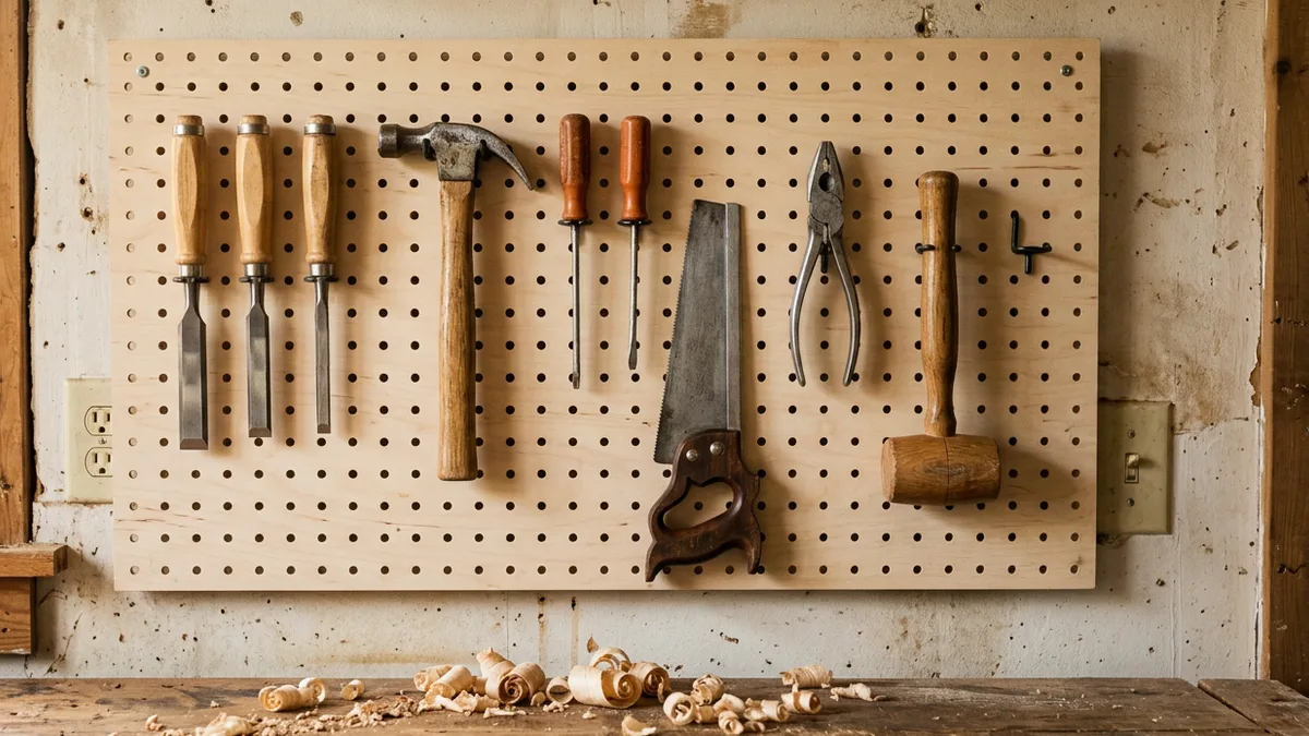 Hand tools hung on a workshop pegboard, a picture of the Python toolchain a job description should name