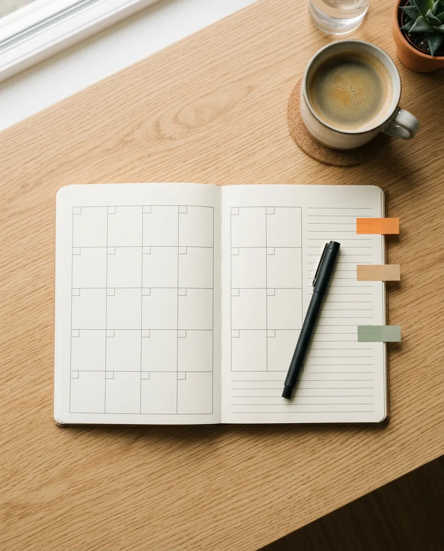 Calendar and project timeline showing an ERP build and test cycle running parallel to month-end close deadlines