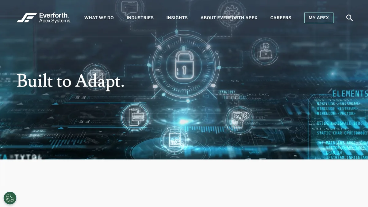 Apex Systems IT contracting company homepage 2026