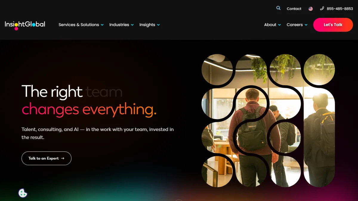 Insight Global IT contracting company homepage 2026