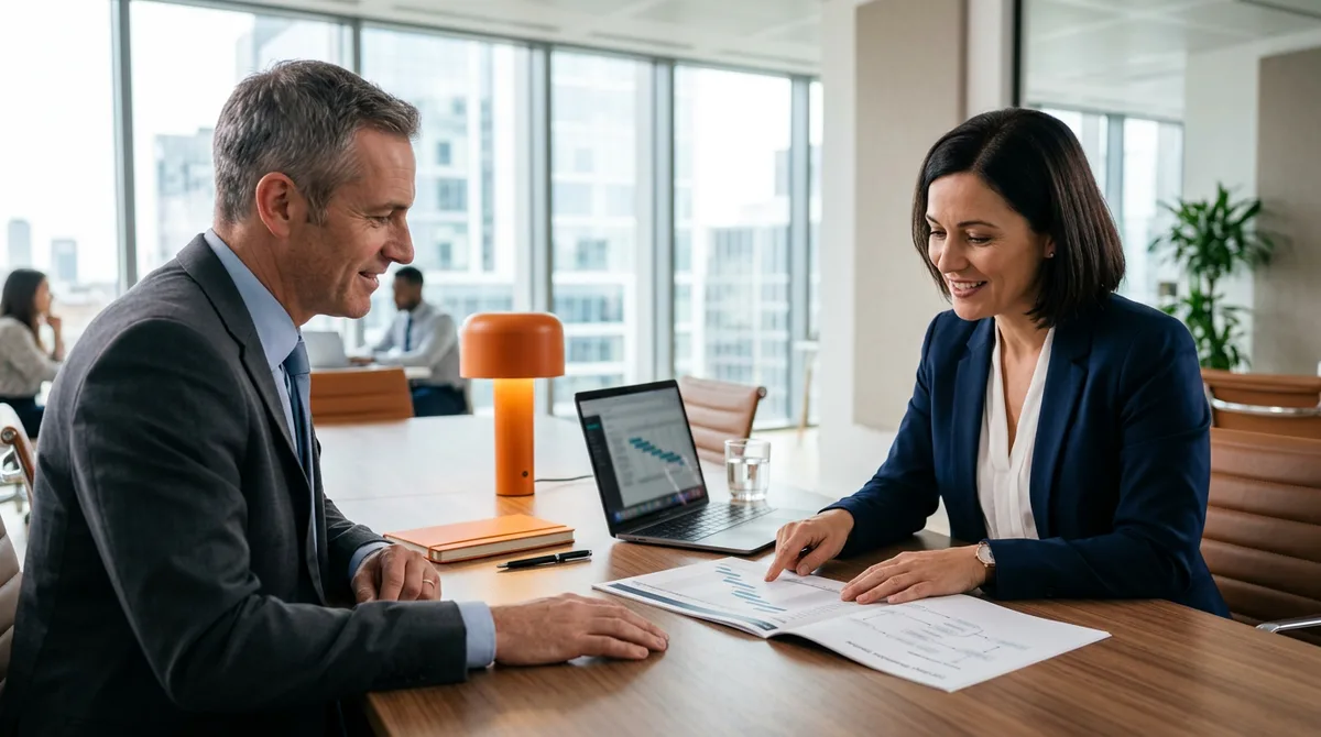 Operating partner and portfolio-company CFO reviewing a 100-day transition plan for post-close contract staffing